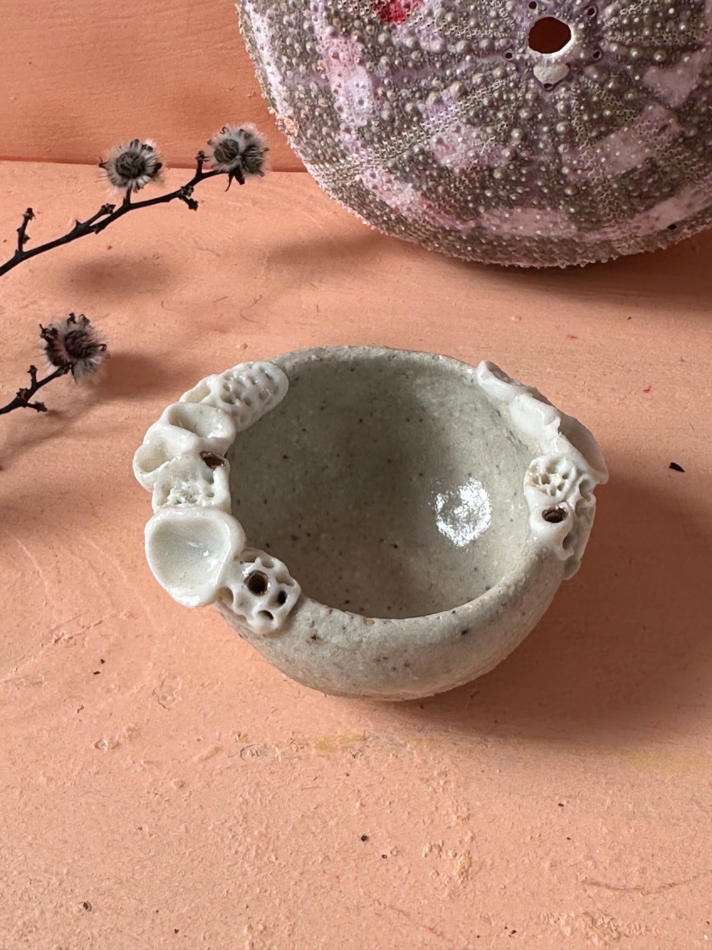 Hand formed ‘coral’ Trinket / salt Dish