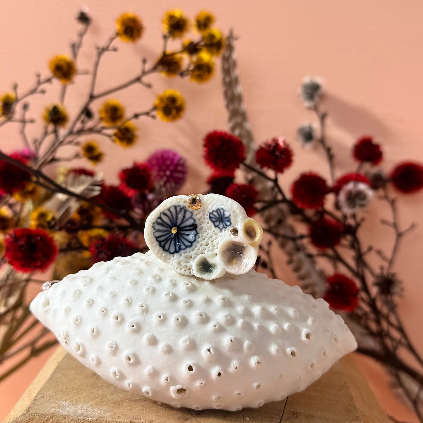 Hand Painted Porcelain Ring