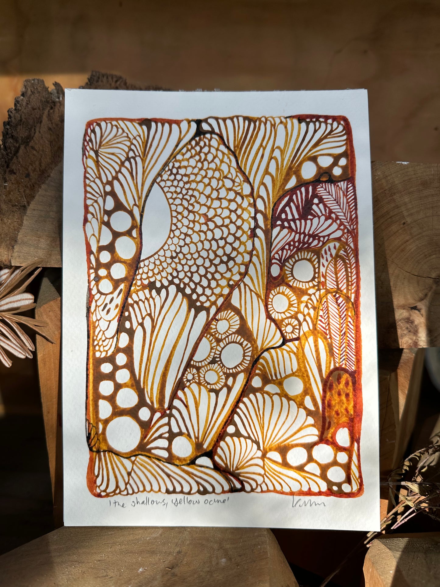 The shallows, yellow ochre (A5)