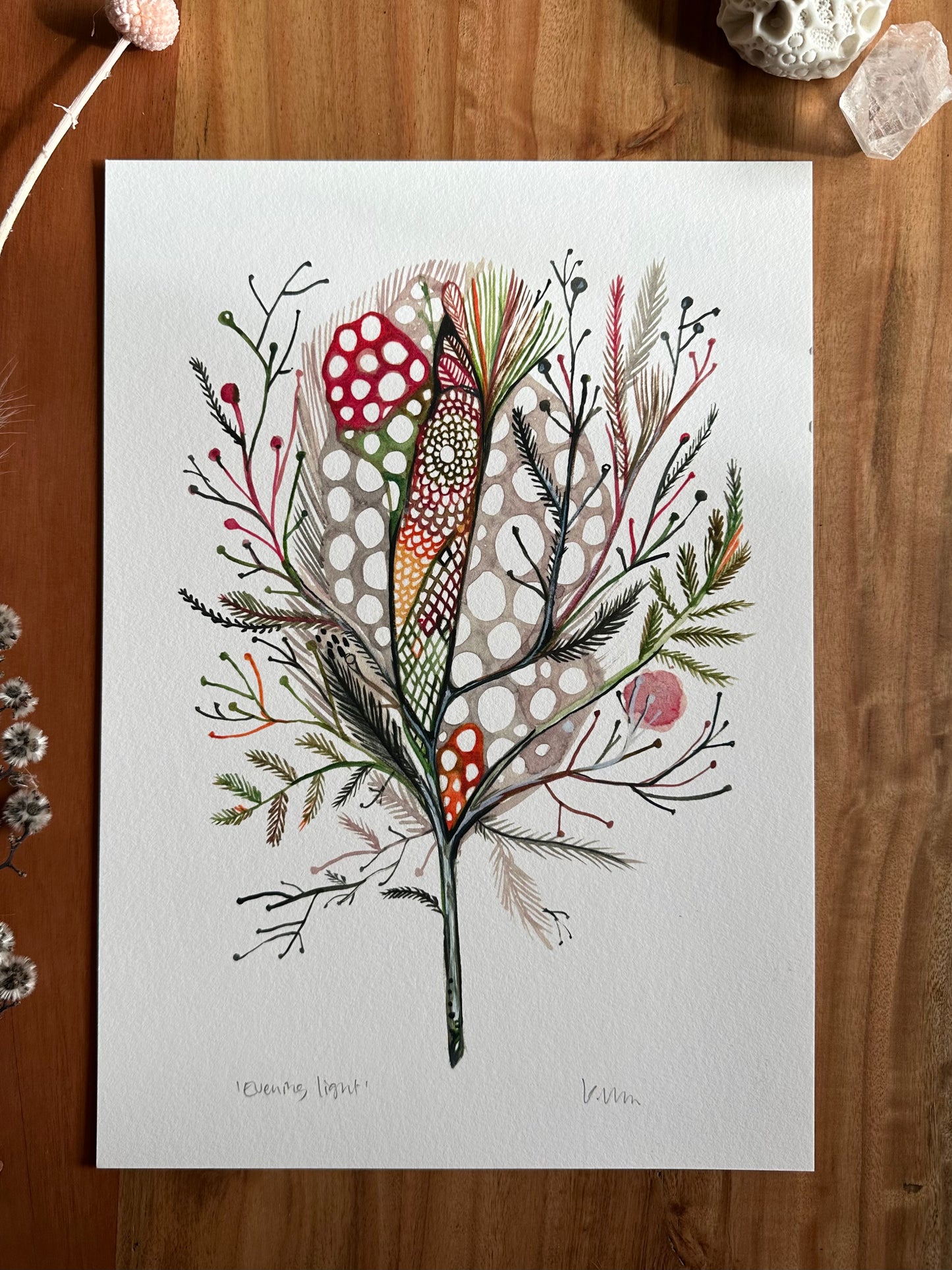 ’evening light’ giclee print in A3, A4 or a5