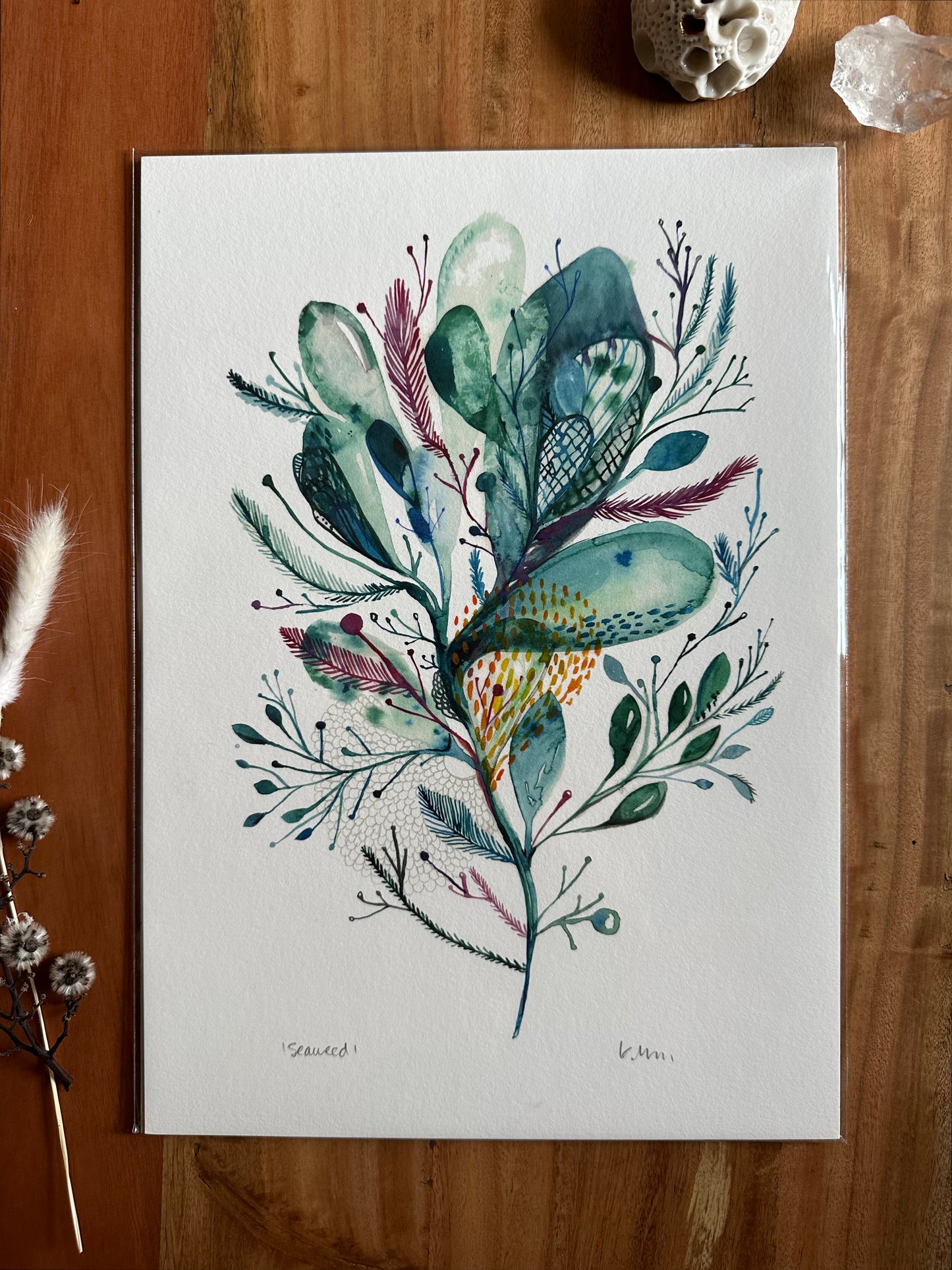 ‘Seaweed’ giclee print in A3, A4 or a5