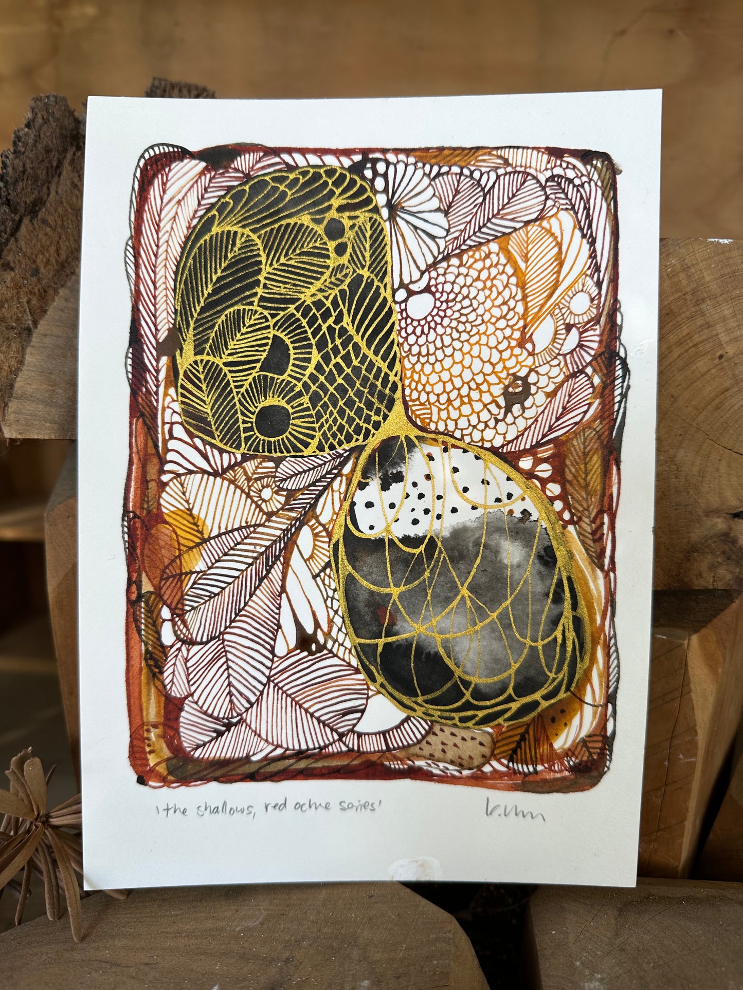 The shallows, red ochre series (A5)