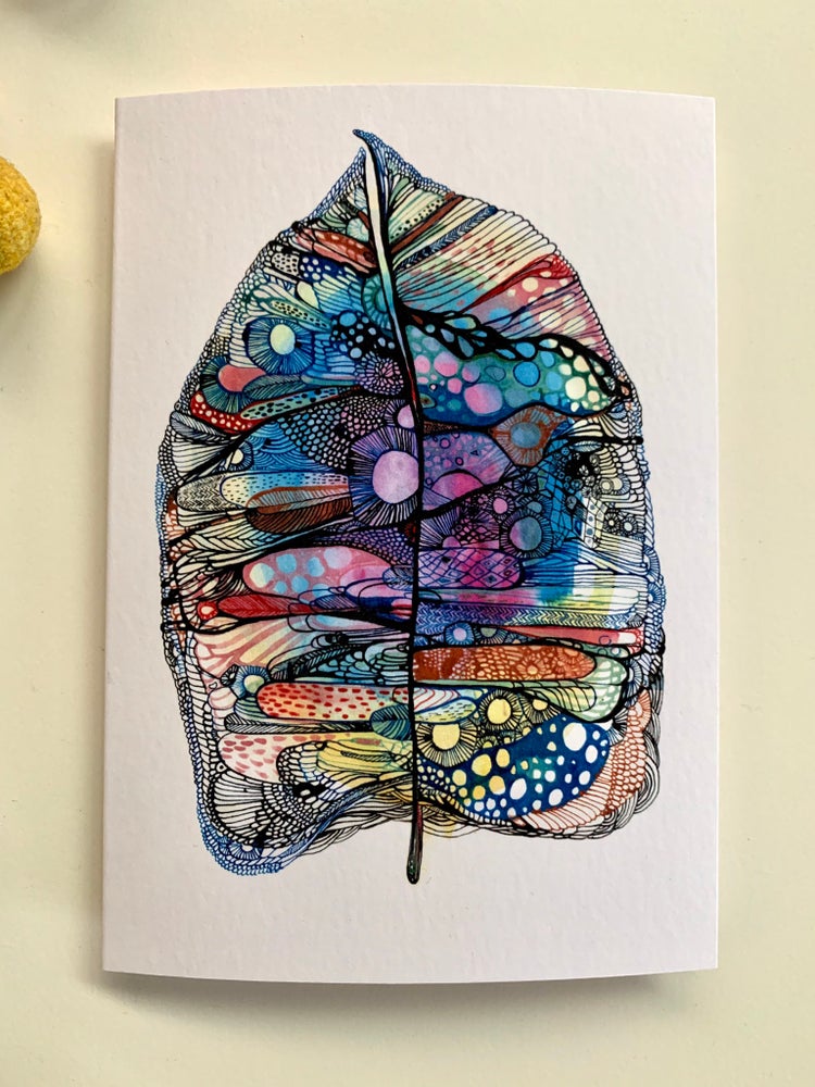 ‘Leaf mapping’ greeting card