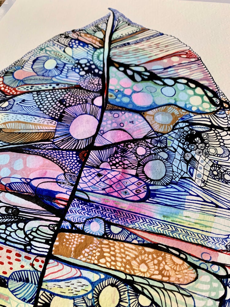 ‘Leaf mapping’ giclee print