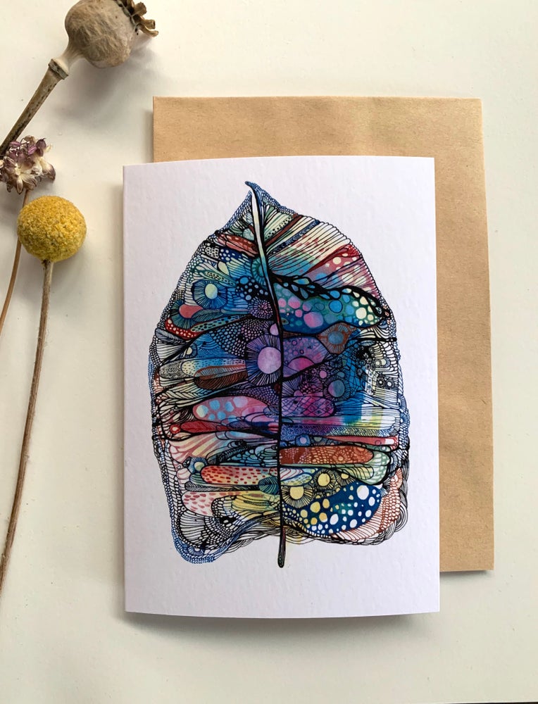 ‘Leaf mapping’ greeting card