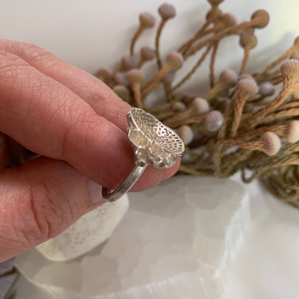 Sterling silver ‘rock coral’ ring #9