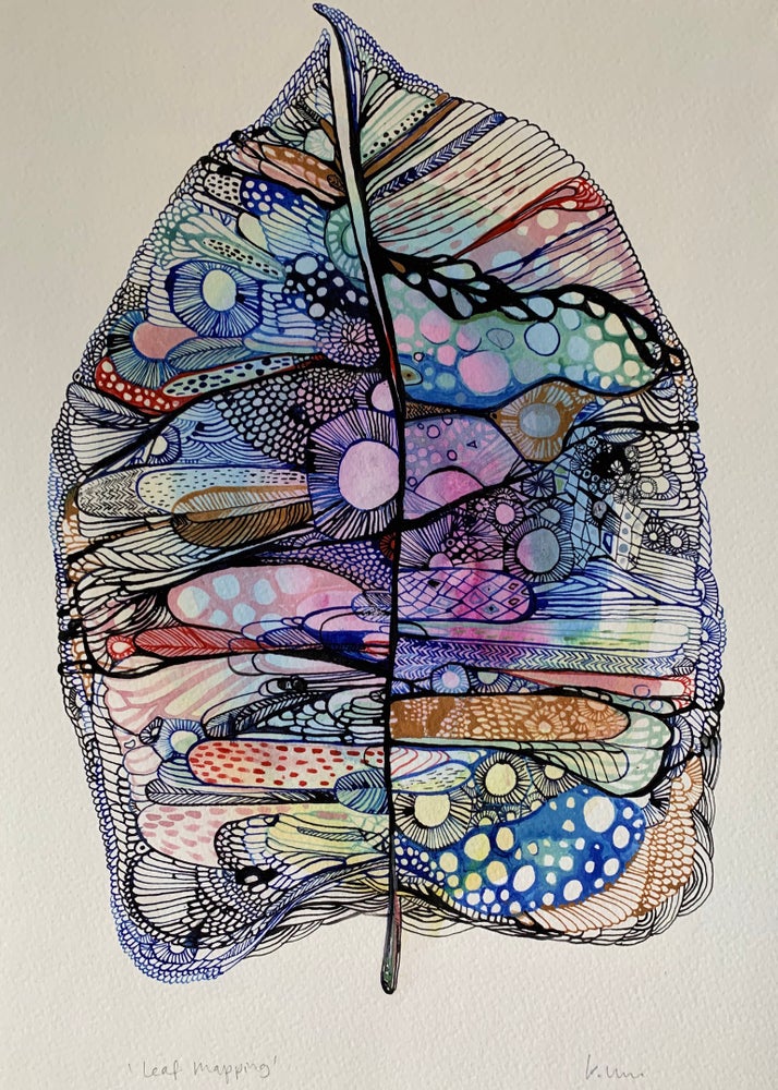 ‘Leaf mapping’ giclee print