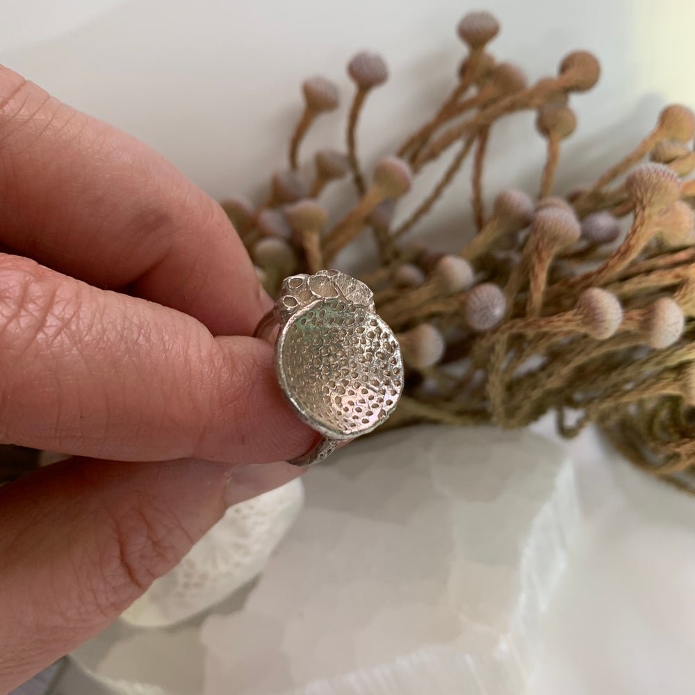 Sterling silver ‘rock coral’ ring #9