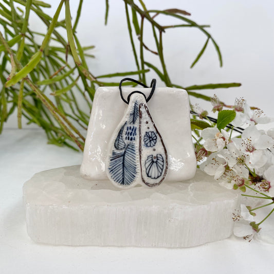 Porcelain ‘Wings’ Pendant