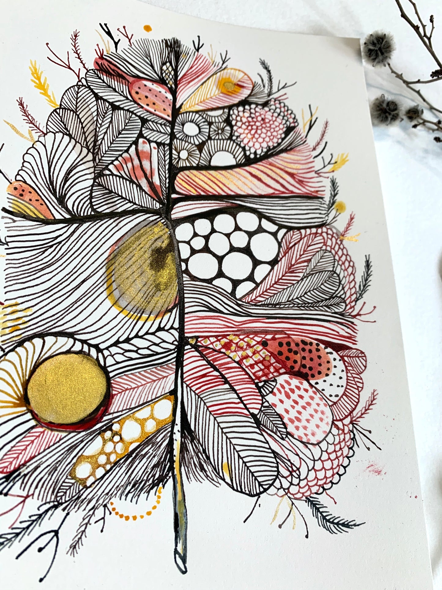 Sepia plume (A5)