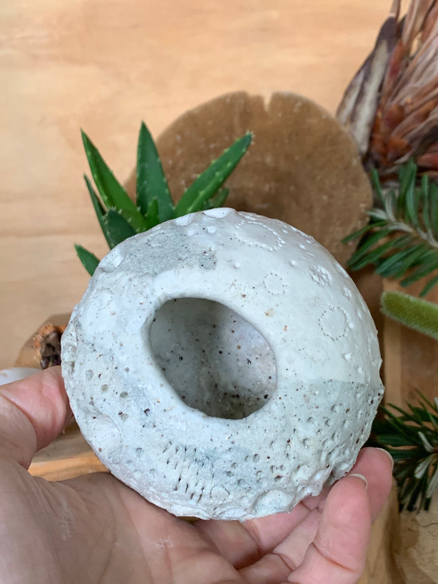 Hand made mixed clay paperweight’ choose one ‘coral’