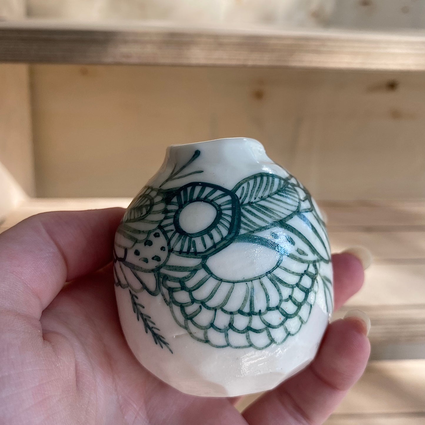 Small Hand Painted Porcelain Vase