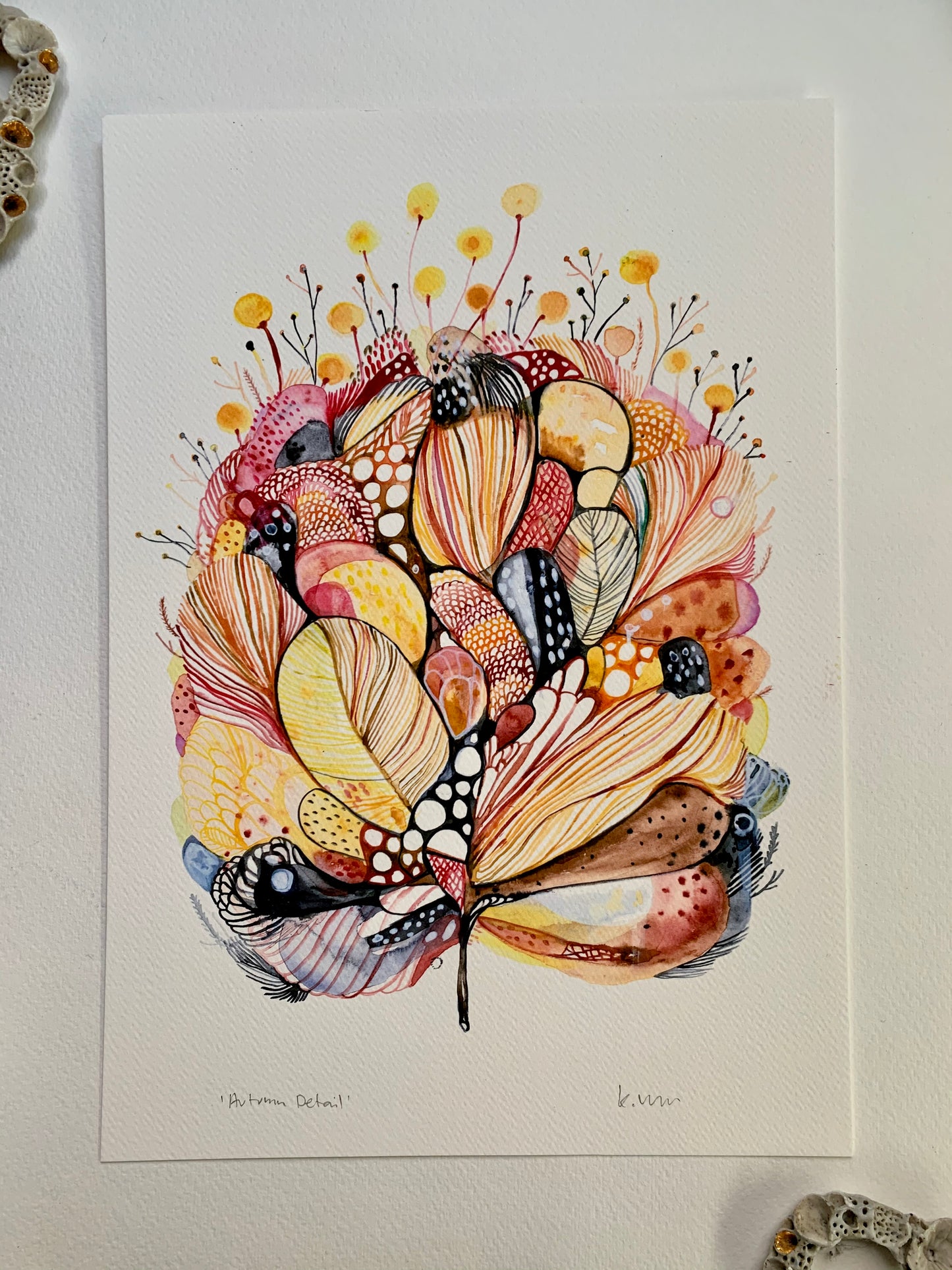 ‘Autumn, detail’ giclee print in A3, A4 or a5