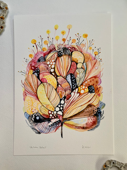 ‘Autumn, detail’ giclee print in A3, A4 or a5