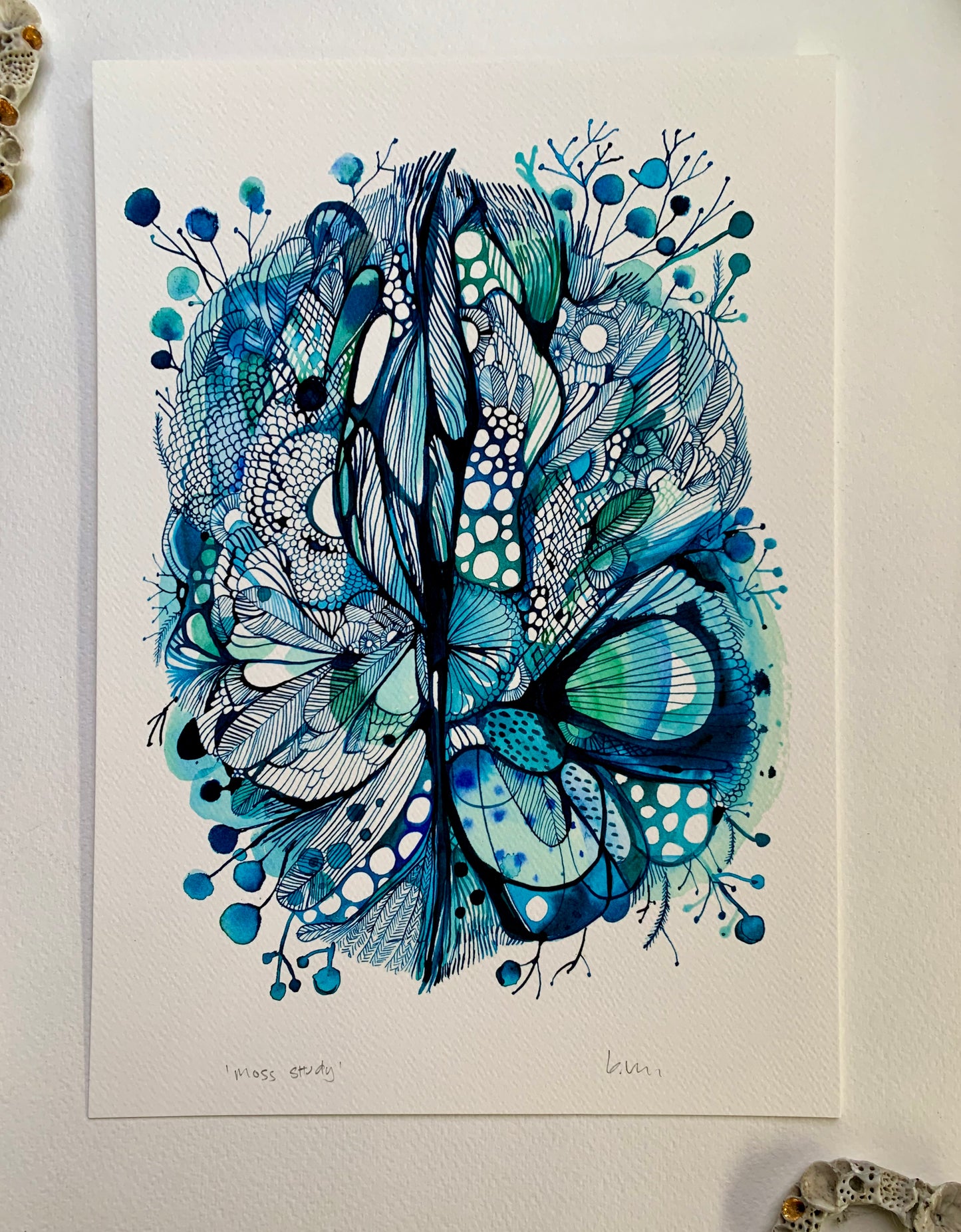 ‘Moss study’ giclee print in A3, A4 or a5