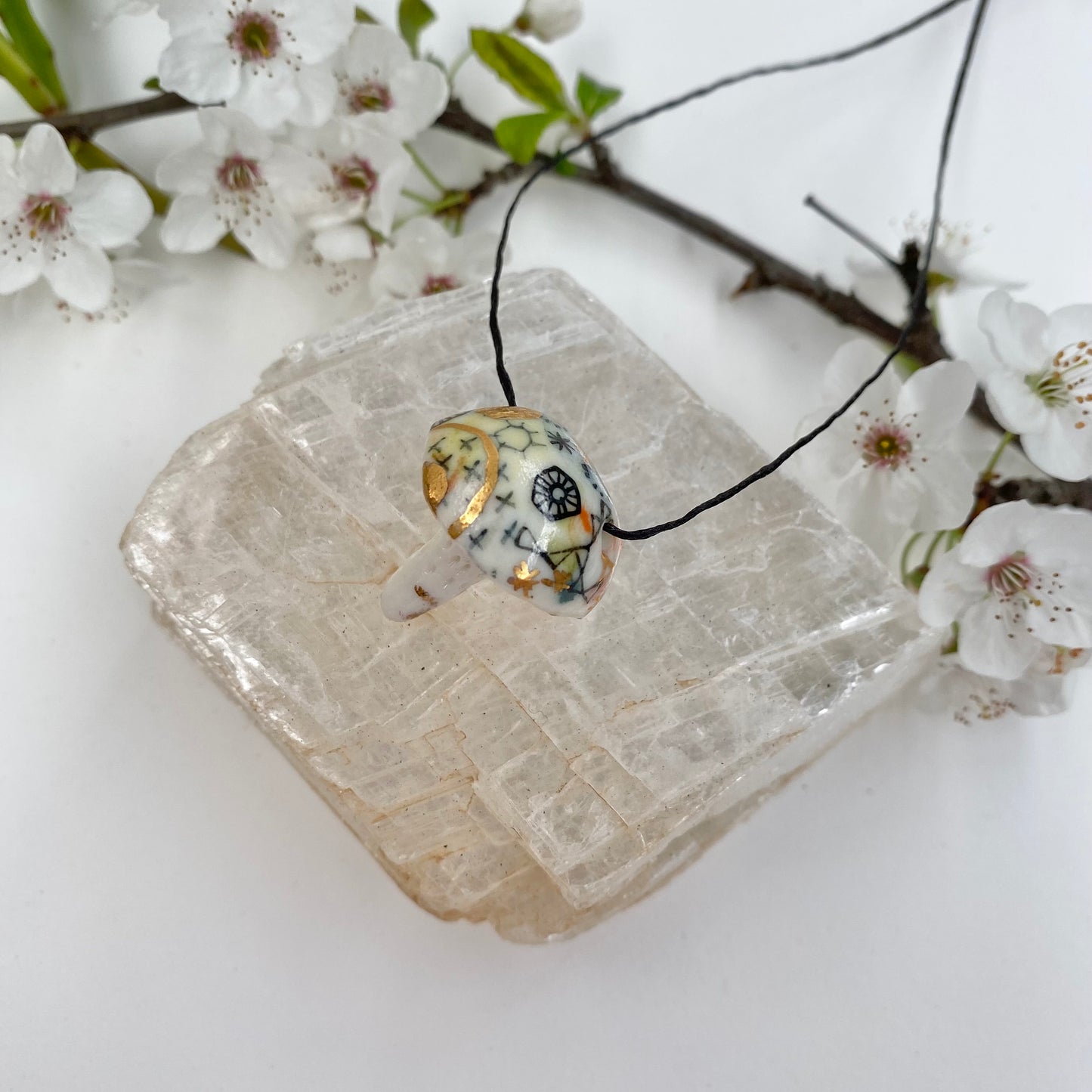 ‘Stars and Cells’ Mushroom Pendant
