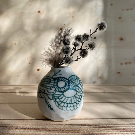 Small Hand Painted Porcelain Vase