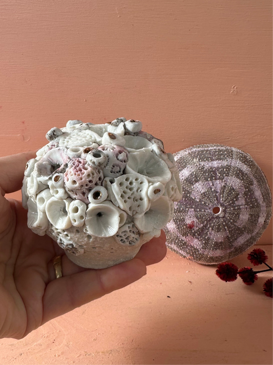‘Coral’ collection keeper/ paperweight with gold lustre details
