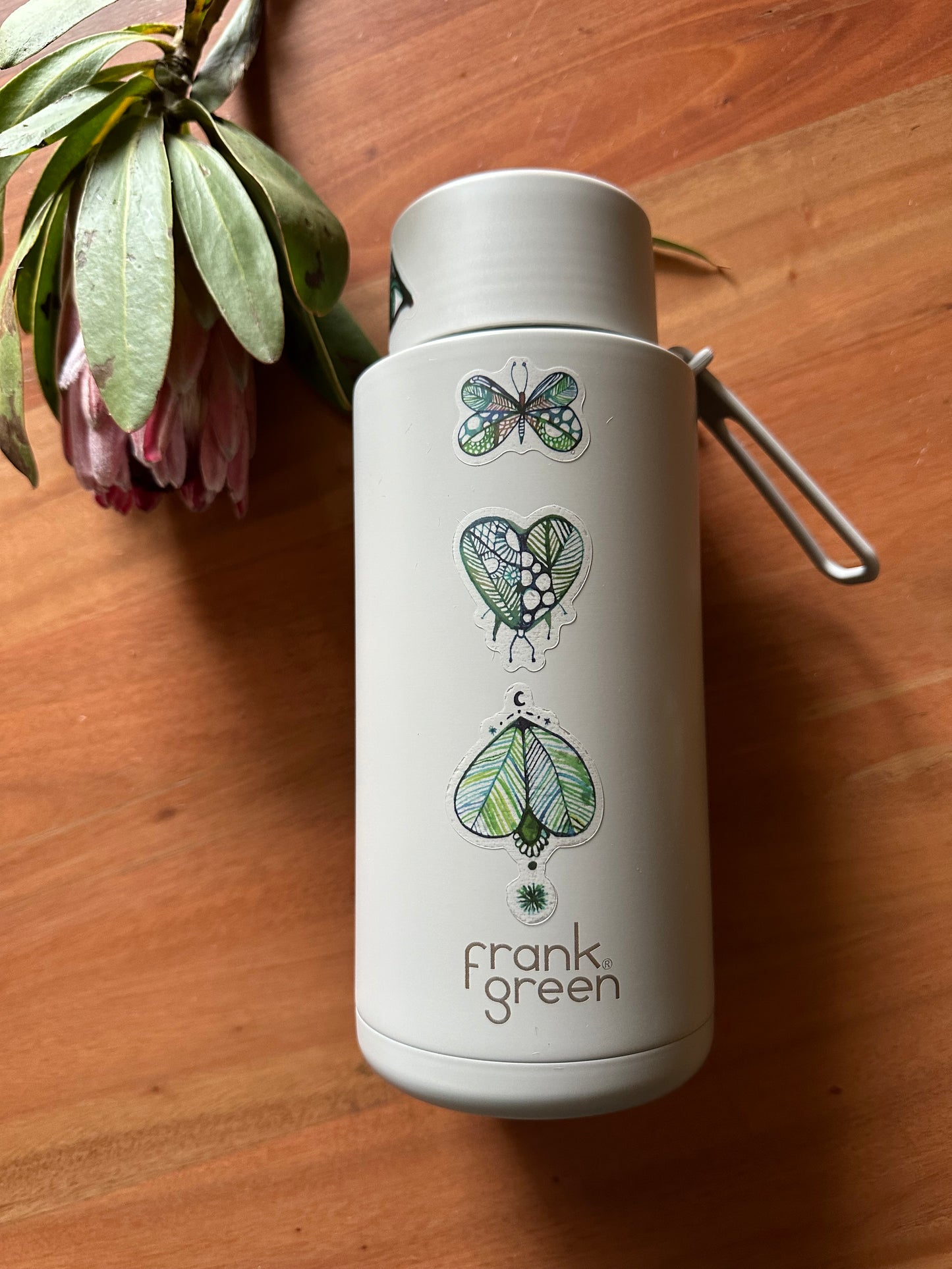 Sticker sheet, ‘Greens’ A4 transparent