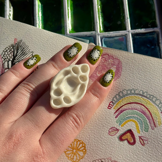 Diamond Paint Palette Porcelain Ring size I