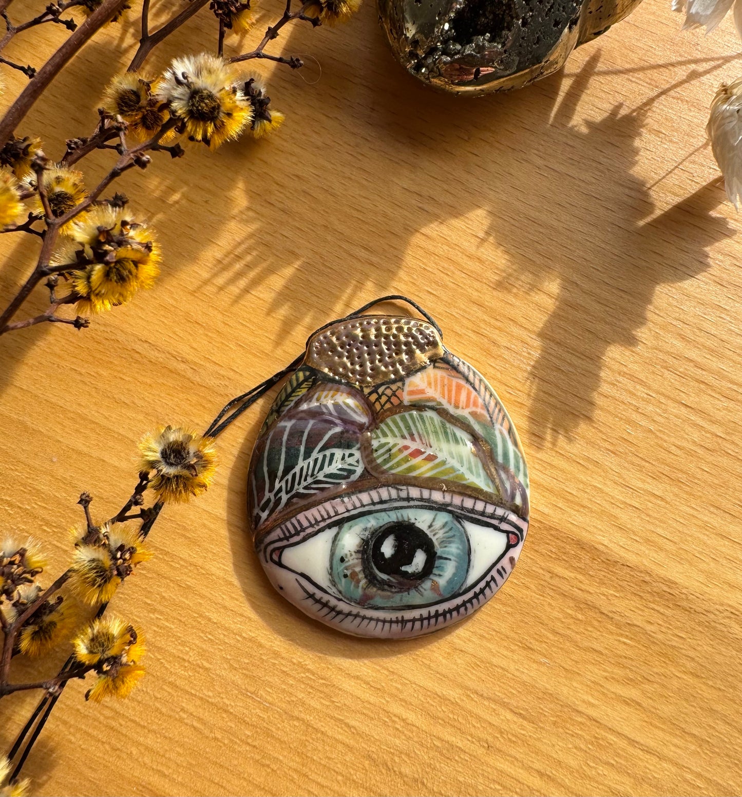 ‘Protective Eye’ Porcelain Pendant