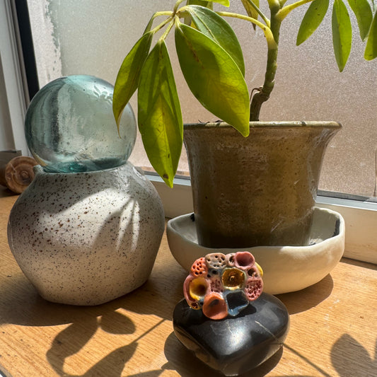 ‘Rock Coral’ Porcelain Ring, Multicolour