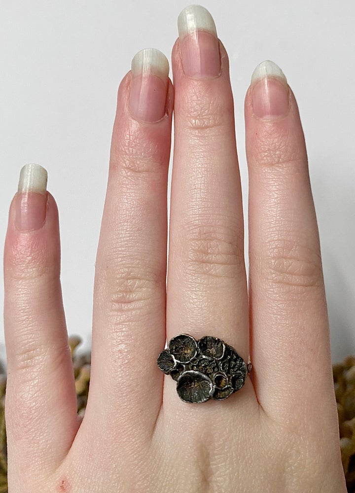 Oxidised Sterling Silver “Rock Coral” Ring