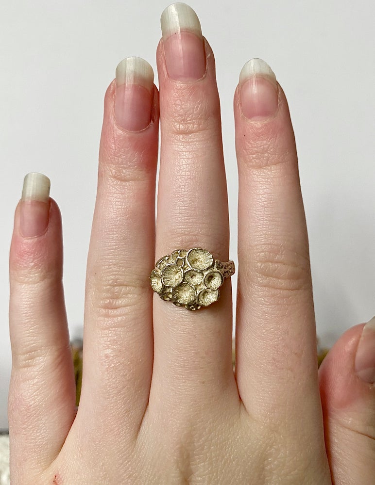 Sterling Silver “Rock Coral” Ring #7