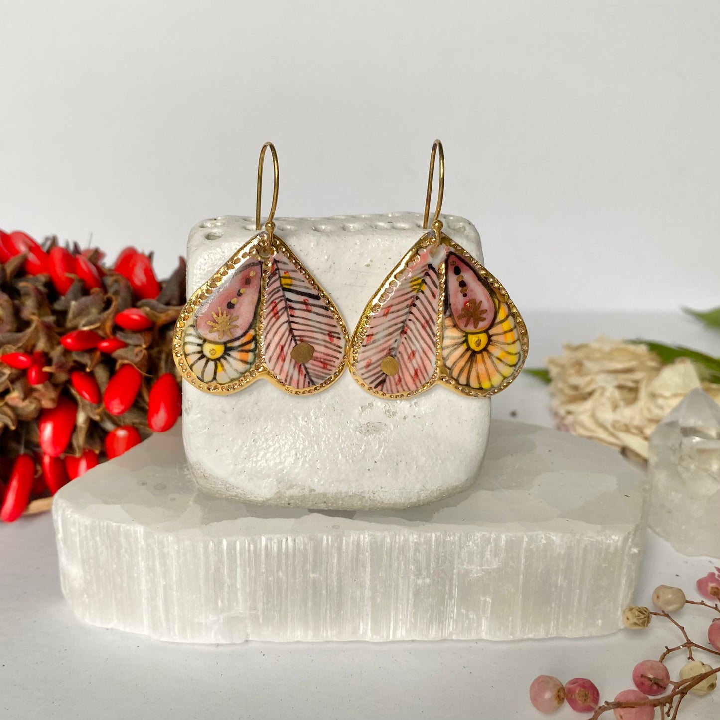 Porcelain ‘Wings’ Earrings
