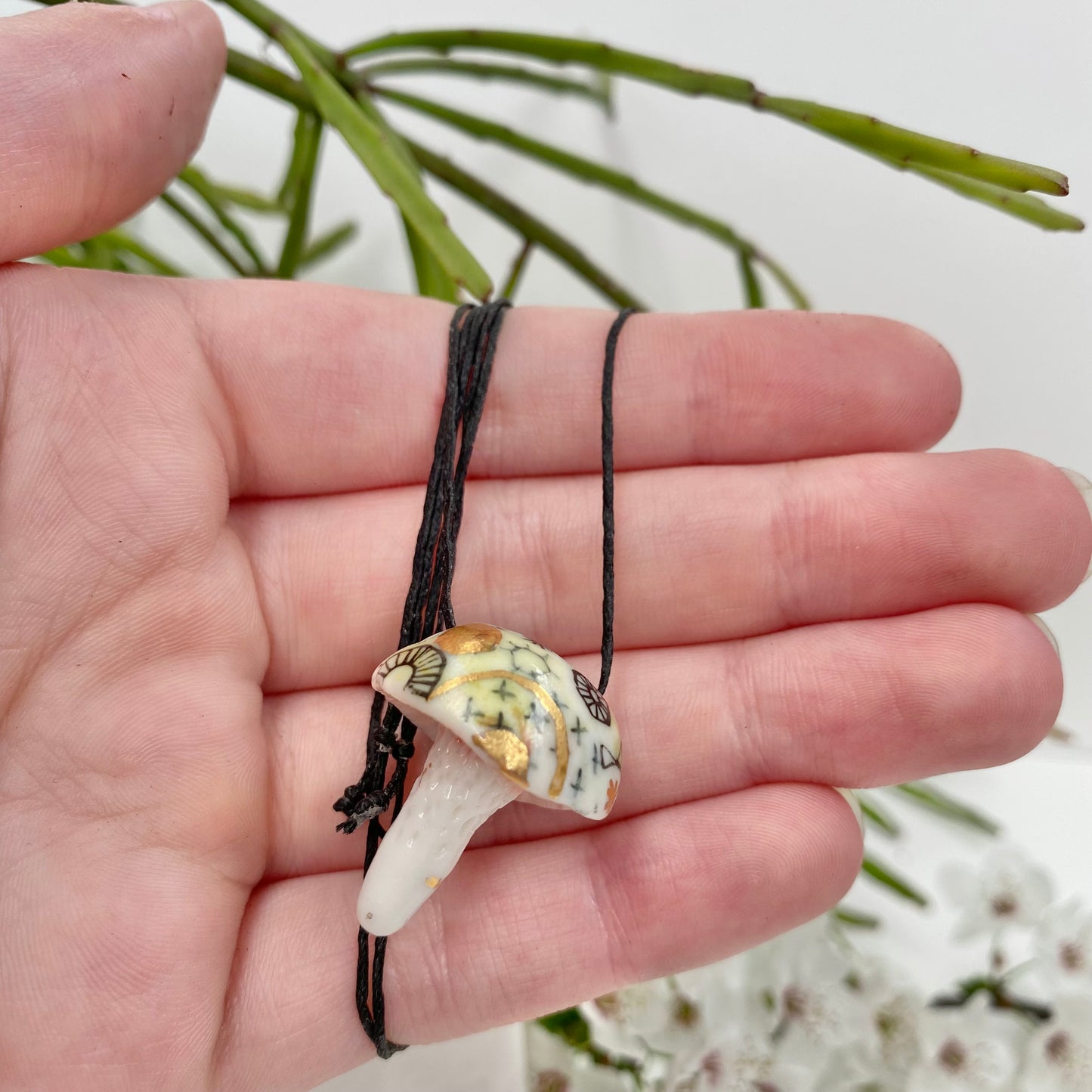 ‘Stars and Cells’ Mushroom Pendant