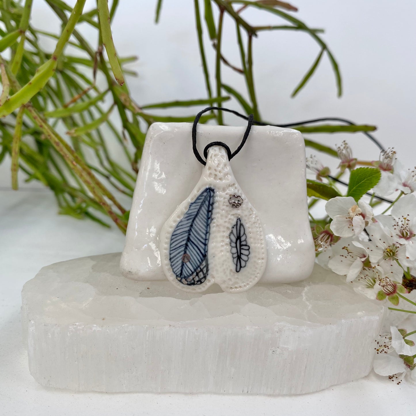 Porcelain ‘Wings’ Pendant